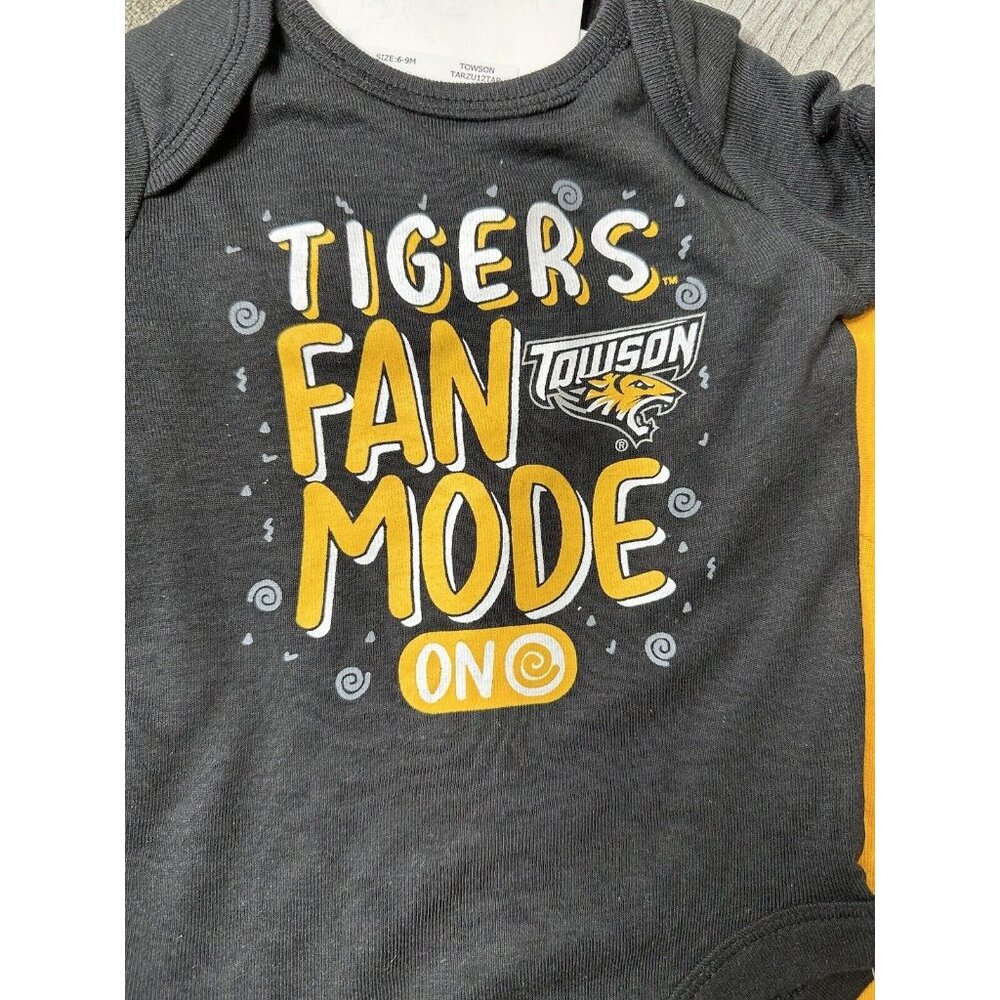 NHL Towson Infant Bodysuits Size 6/9 Months Hockey Gray Black Graphic Print - Picture 5 of 6